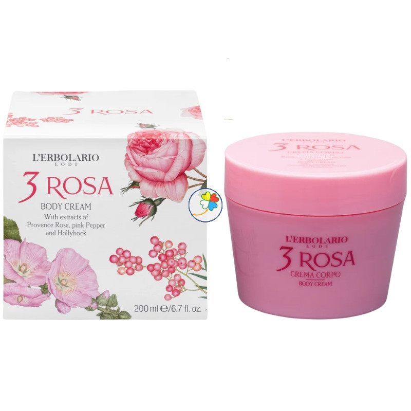 3 ROSAS CREMA CORPORAL 200ML L`ERBOLARIO
